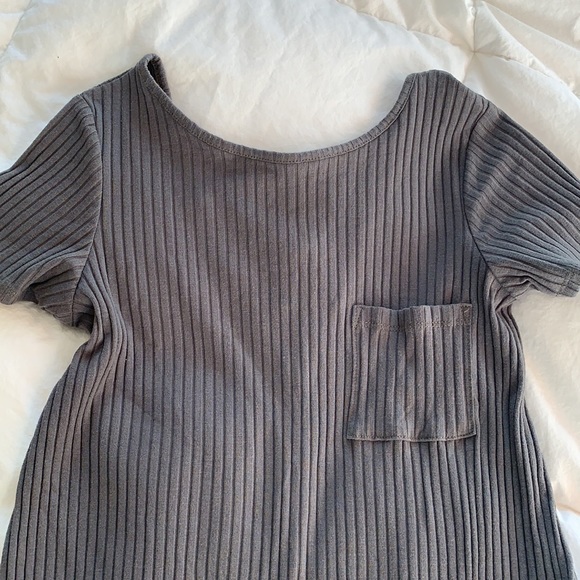 Juniors Ribbed Short Dress - Picture 3 of 5